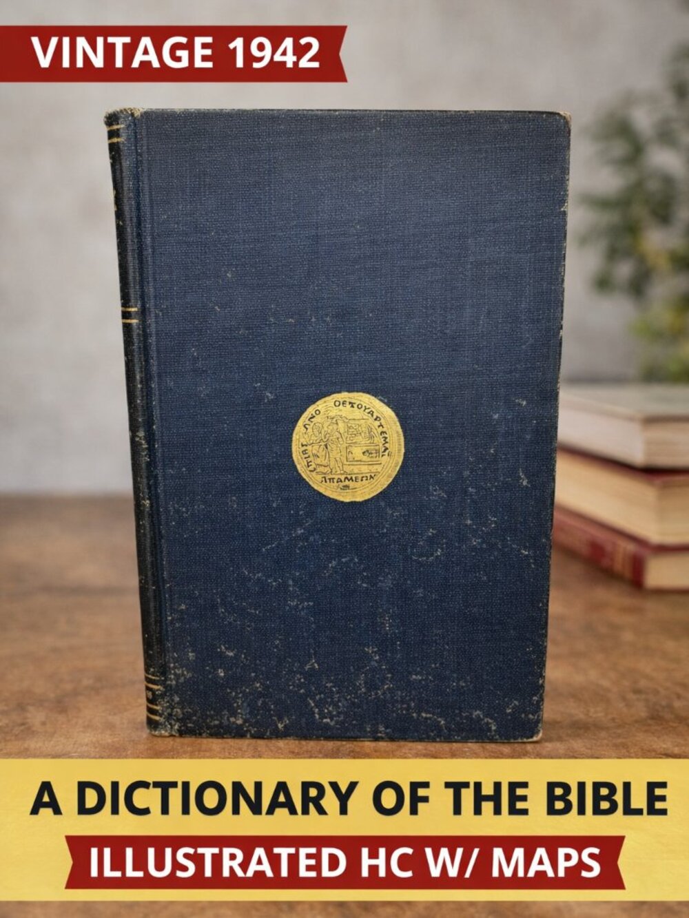 Vintage 1942 A Dictionary of the Bible John D. Davis HC Illustrated Maps Book